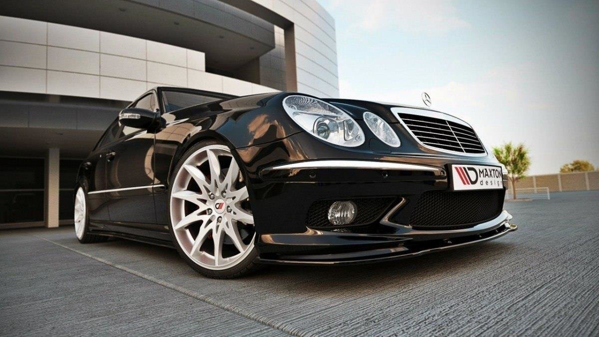 Front-Splitter-Mercedes-E-W211-AMG-Preface---Gloss-Black
