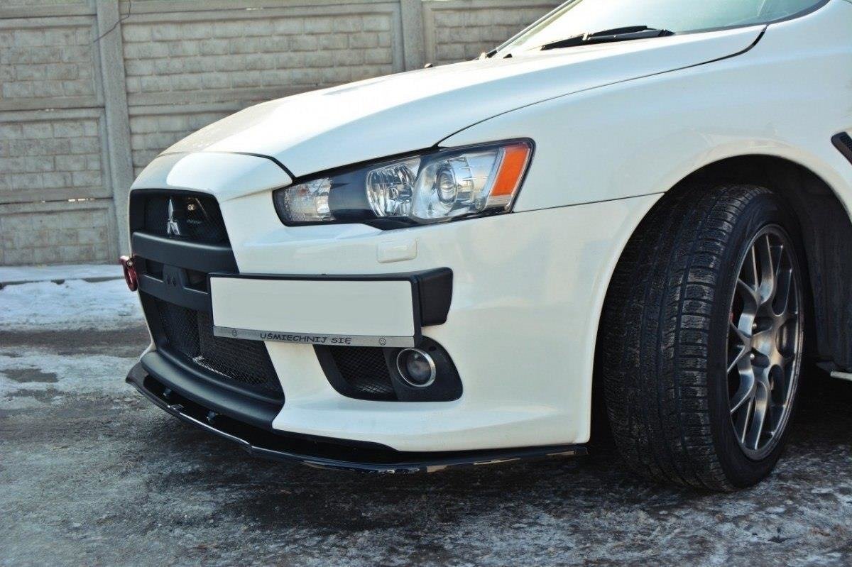 Front-Splitter-V.1-Mitsubishi-Lancer-Evo-X---Gloss-Black
