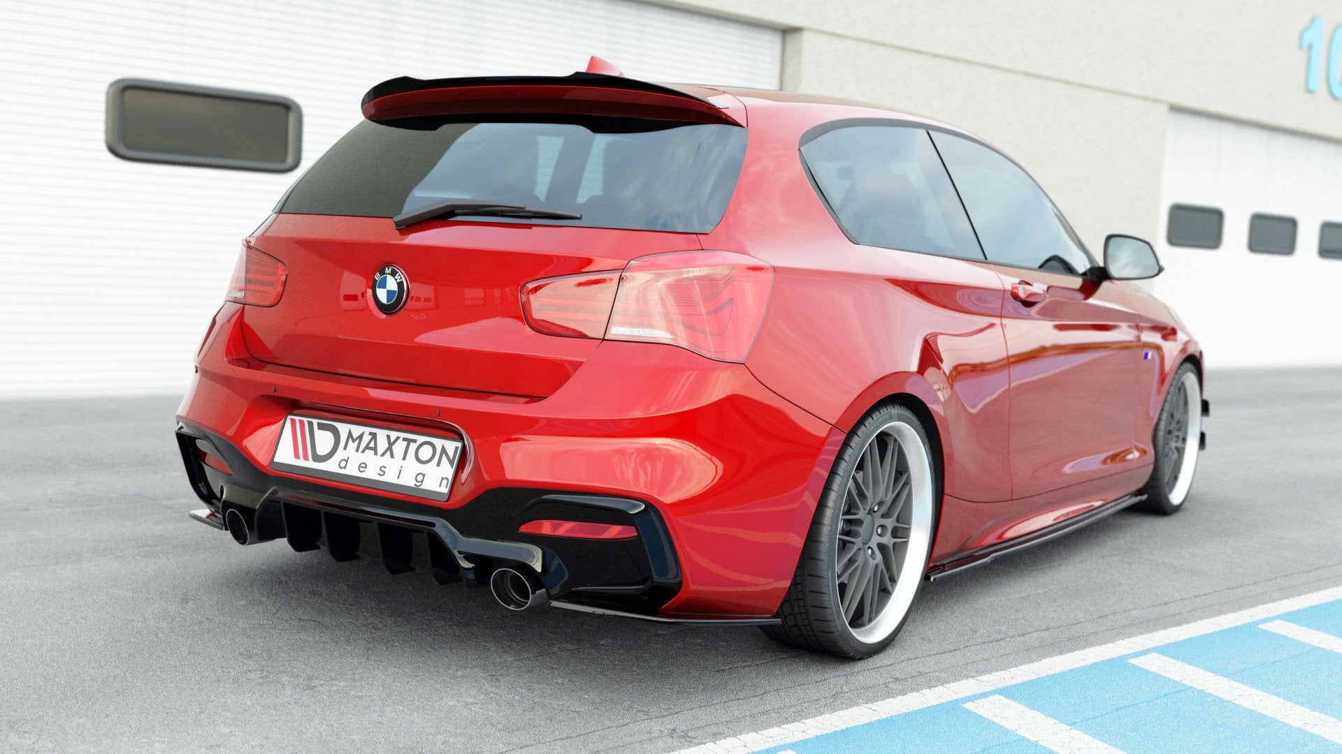 Rear-Valance-BMW-1-F20/-F21-Facelift-M-Power---Gloss-Black