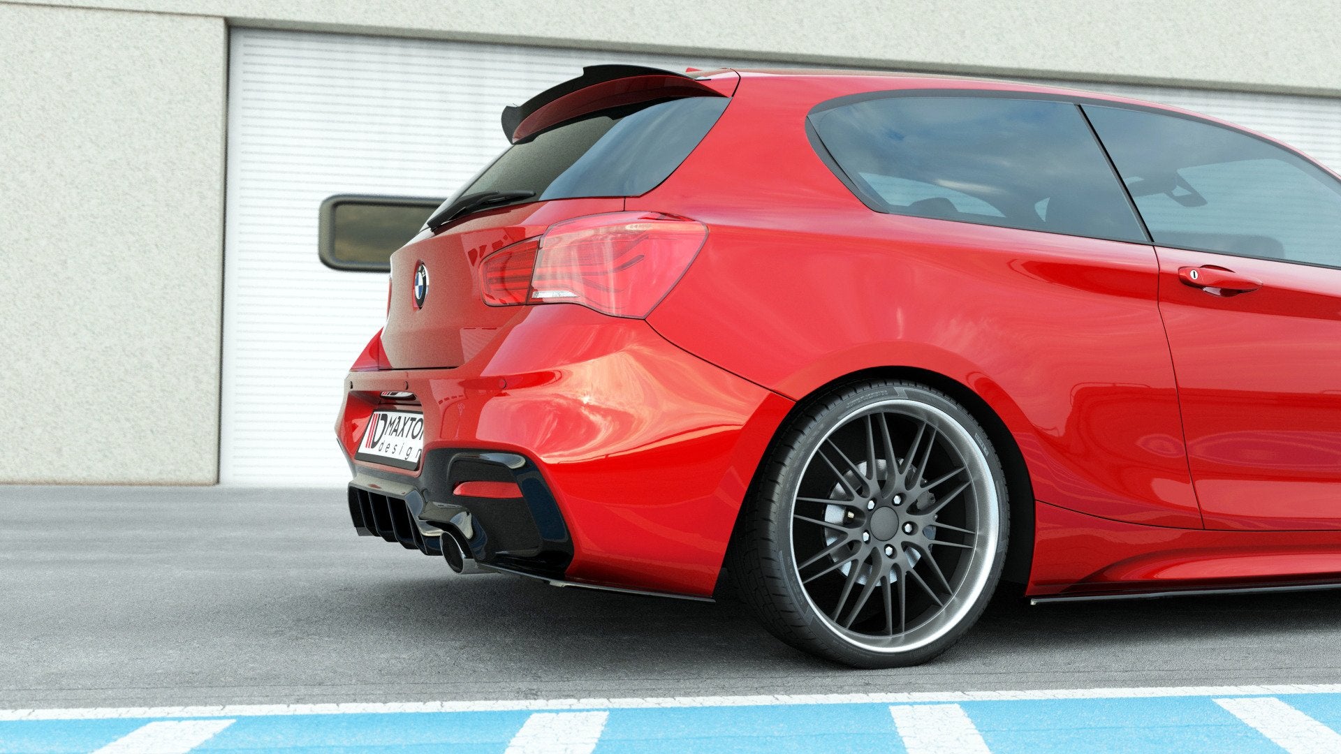 Rear-Valance-BMW-1-F20/-F21-Facelift-M-Power---Gloss-Black