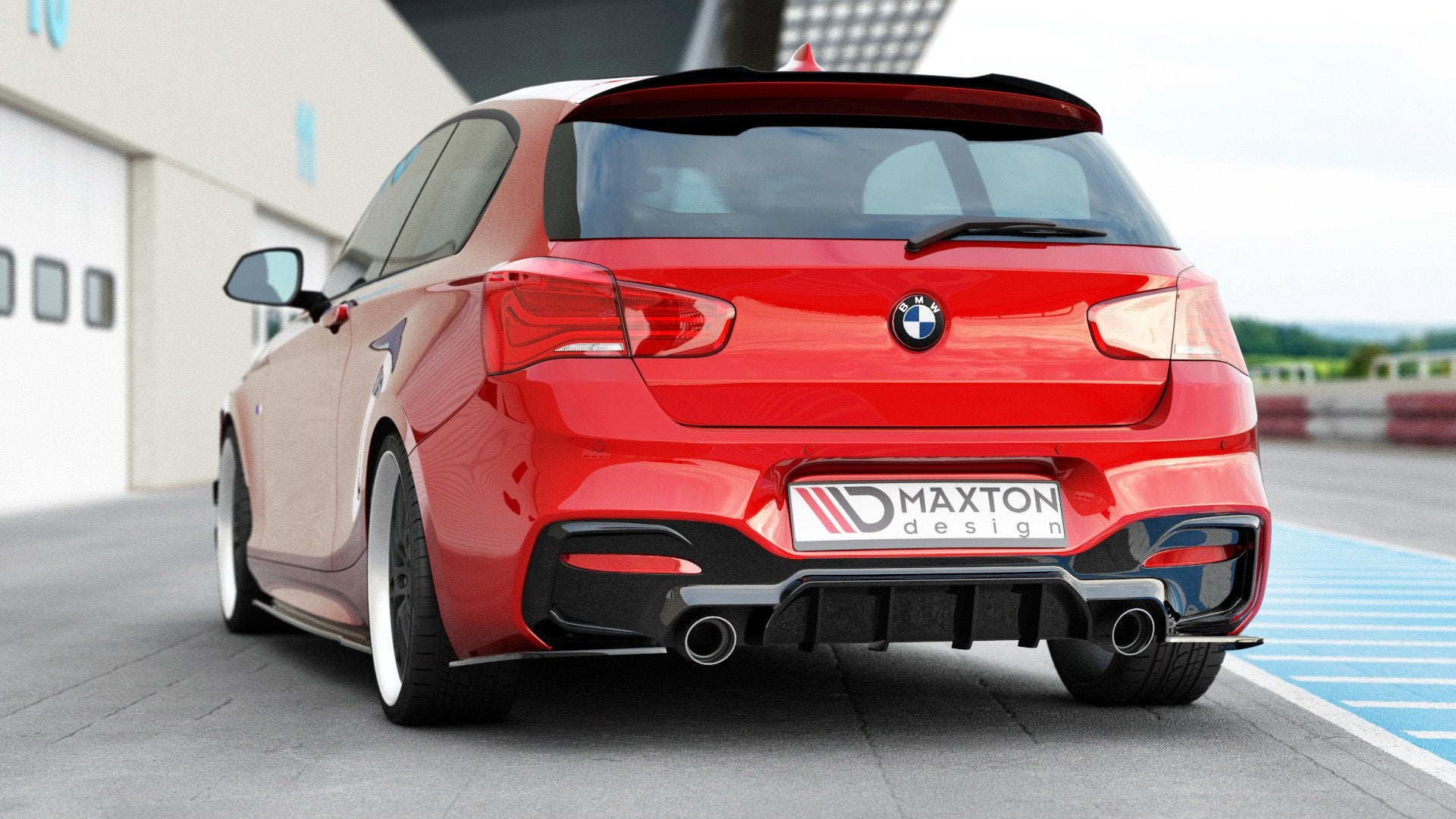 Rear-Valance-BMW-1-F20/-F21-Facelift-M-Power---Gloss-Black