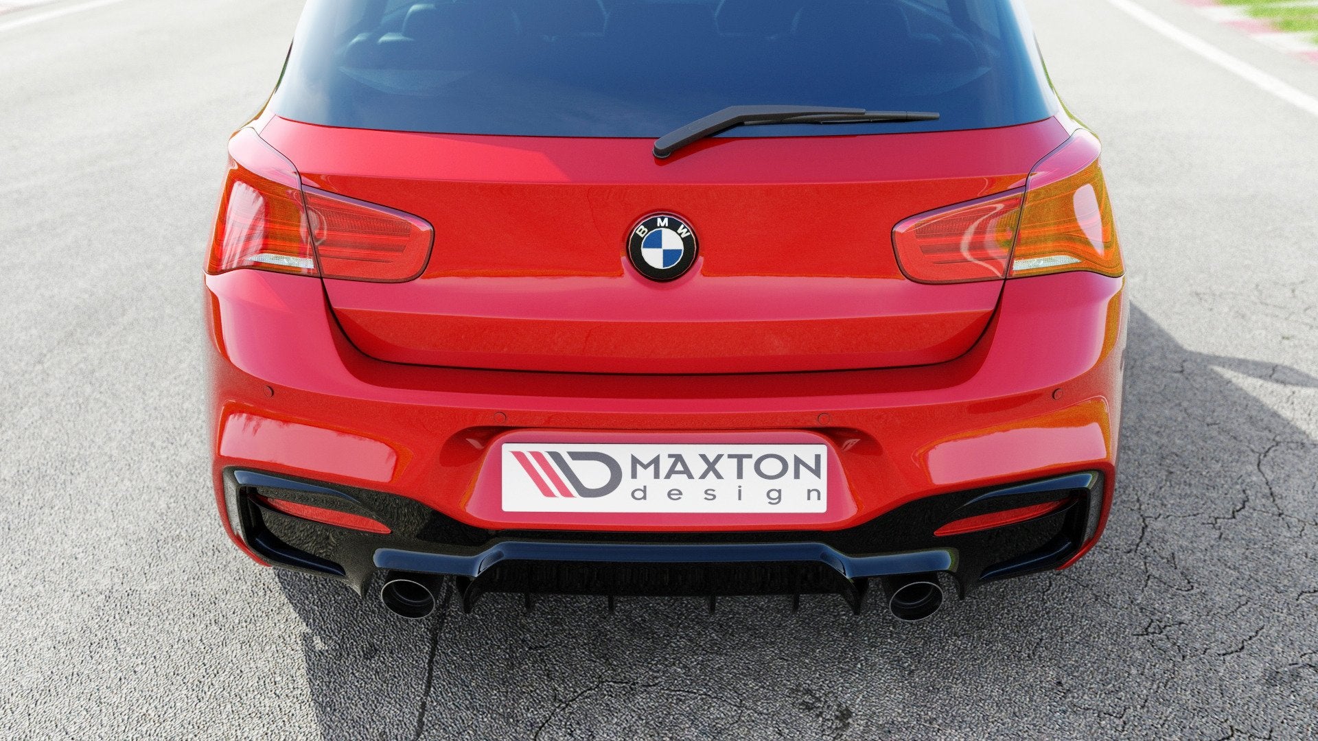 Rear-Valance-BMW-1-F20/-F21-Facelift-M-Power---Gloss-Black