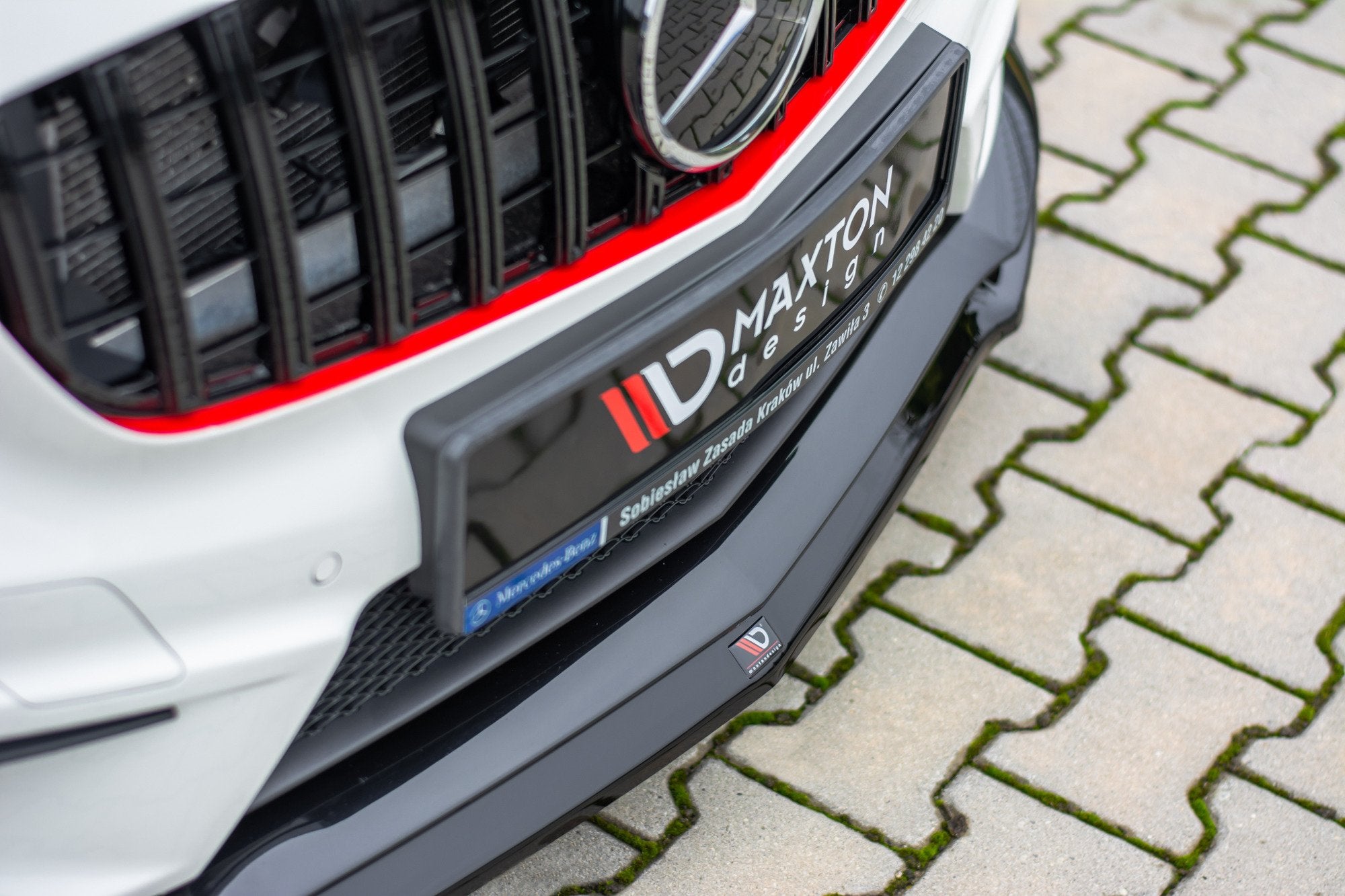Front-Splitter-Mercedes-A45-AMG-W176---Gloss-Black