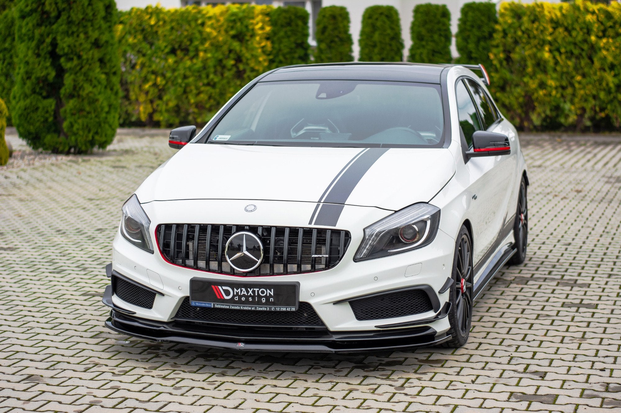 Front-Splitter-Mercedes-A45-AMG-W176---Gloss-Black