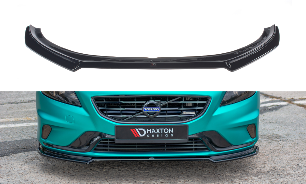 Front-Splitter-Volvo-V40-R-Design---Gloss-Black