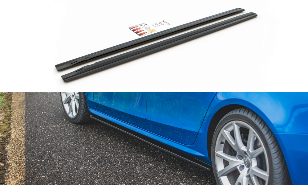 SIDE-SKIRTS-DIFFUSERS-S4-/-A4-/-A4-S-LINE-B8-/-B8-FL-GLOSS