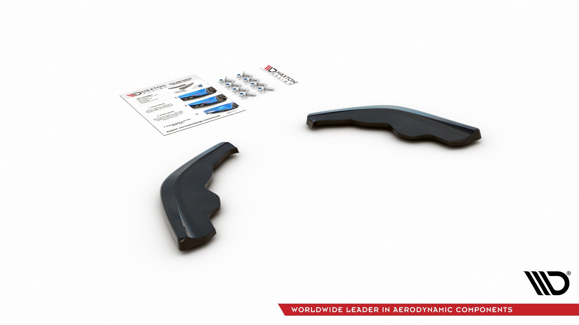 Rear-Side-Splitters-V.1-For-BMW-1-F40-M-Pack---Gloss-Black