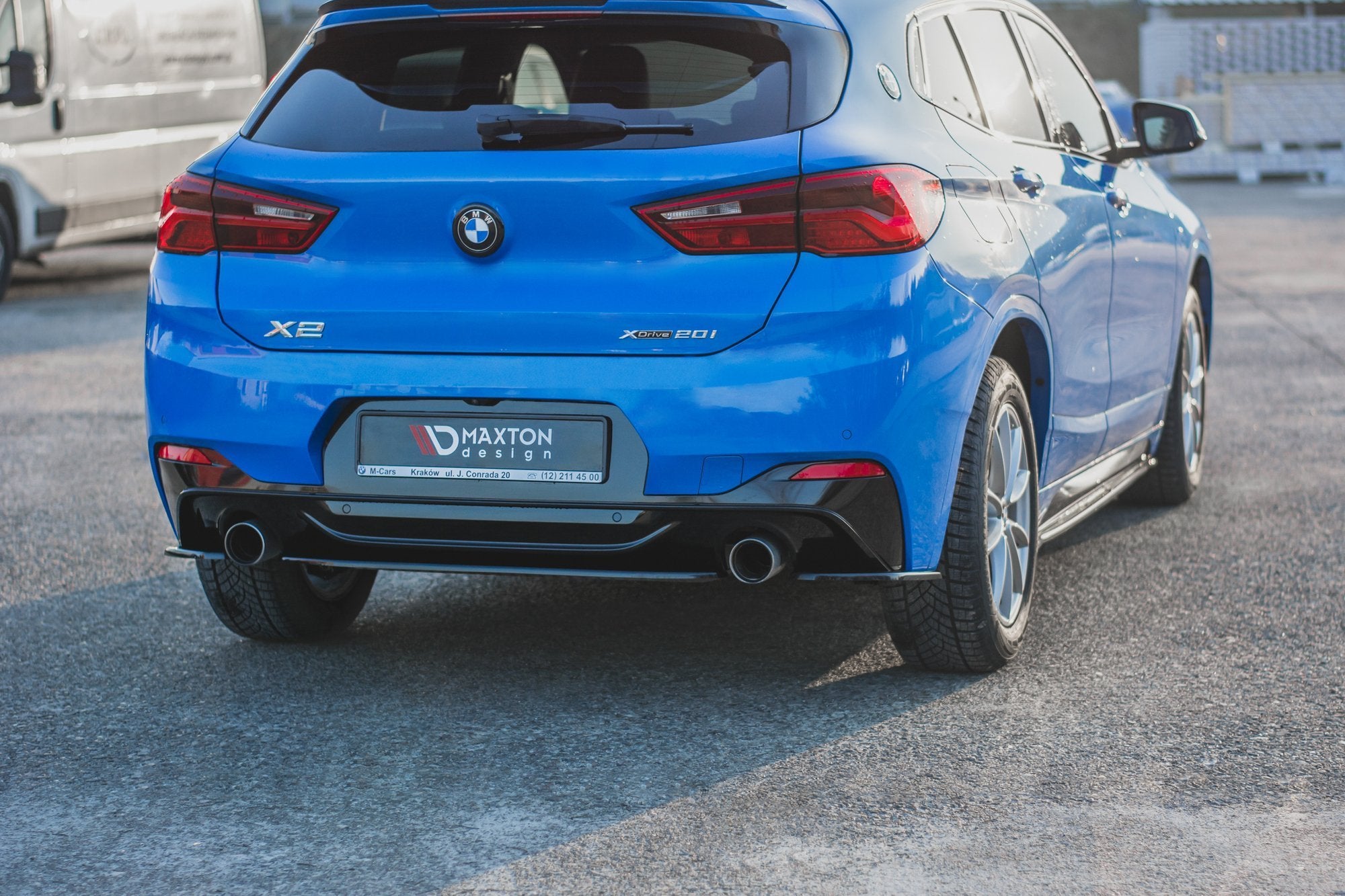 Rear-Side-Splitters-For-BMW-X2-F39-M-Pack---Gloss-Black