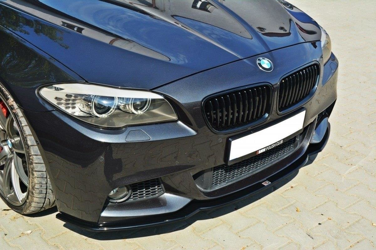 Front-Splitter-V.2-For-BMW-5-F10/F11-Mpack---Gloss-Black
