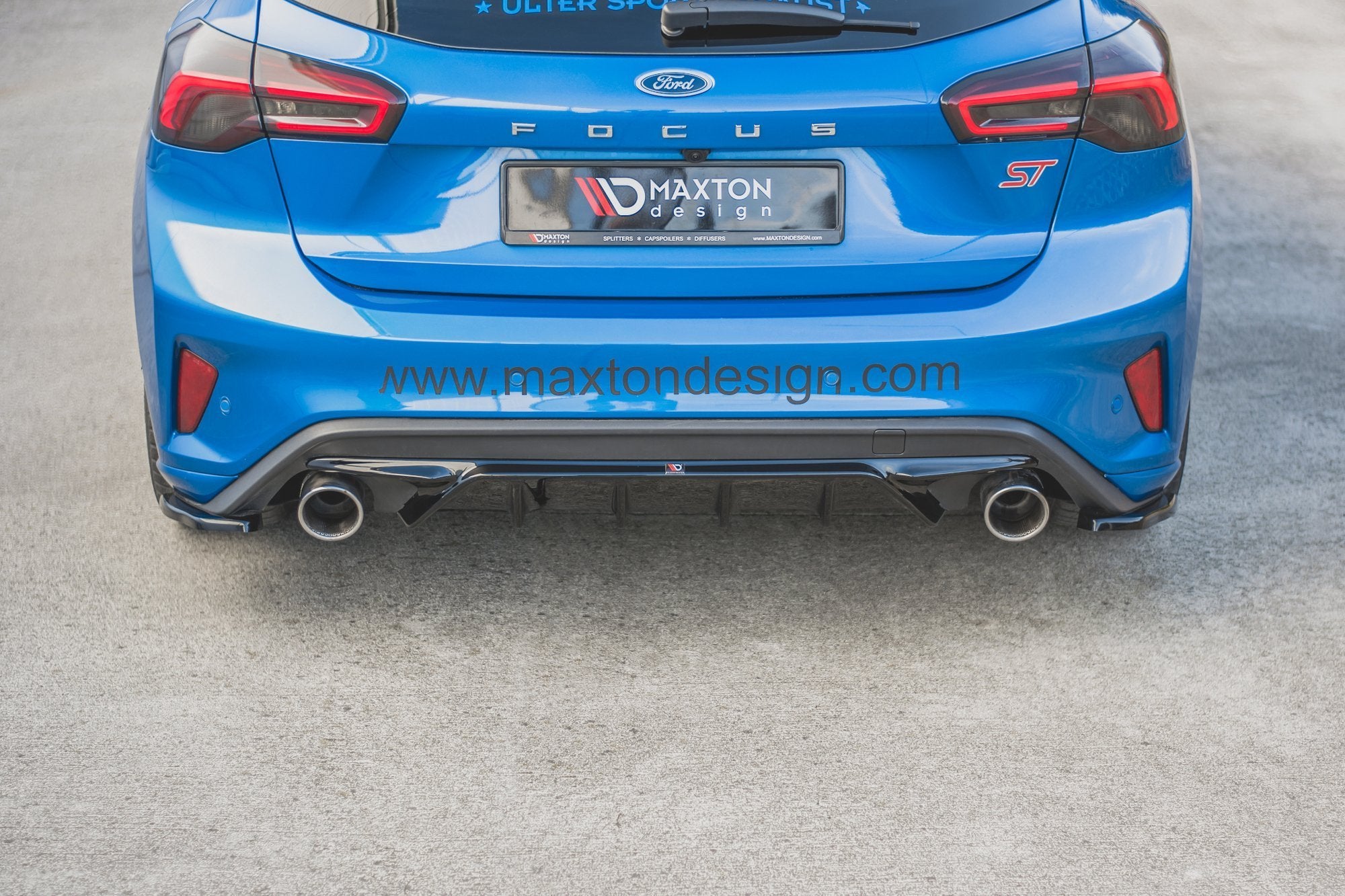 Rear-Side-Splitters-V.1-Ford-Focus-ST-MK4---Gloss-Black
