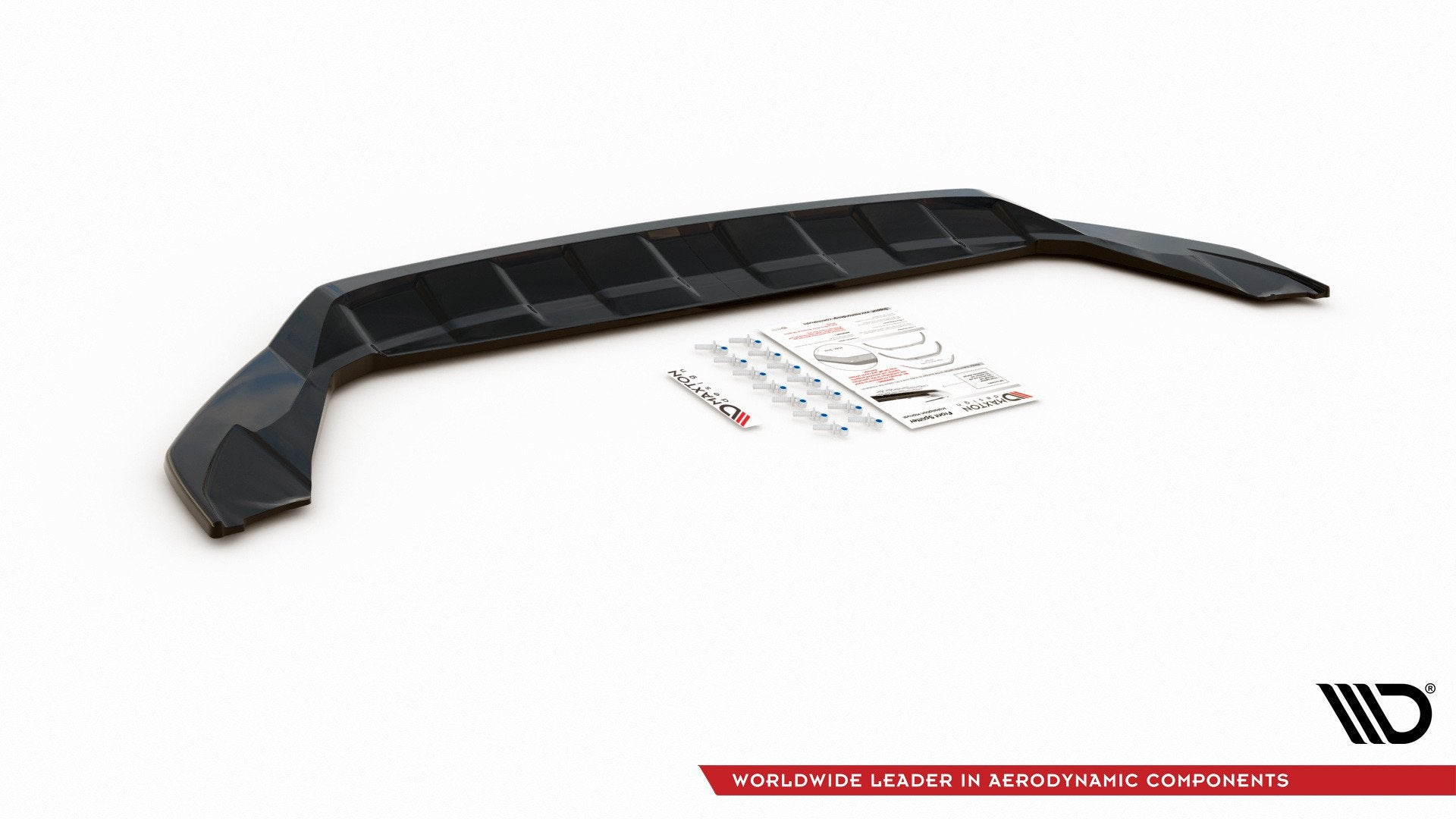 Front-Splitter-Volkswagen-T-Cross---Gloss-Black
