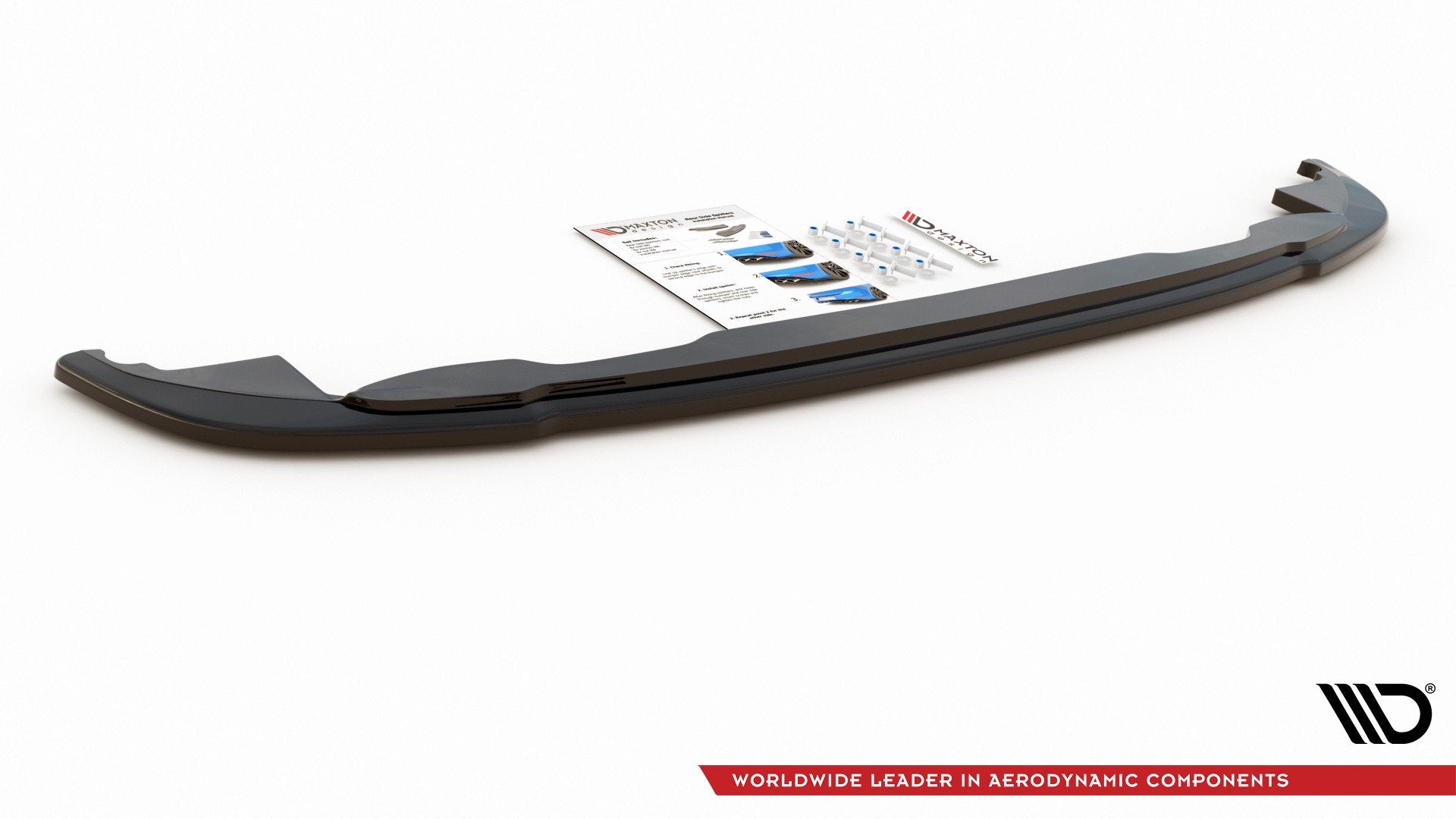 Central-Rear-Splitter-Volkswagen-T-Cross---Gloss-Black