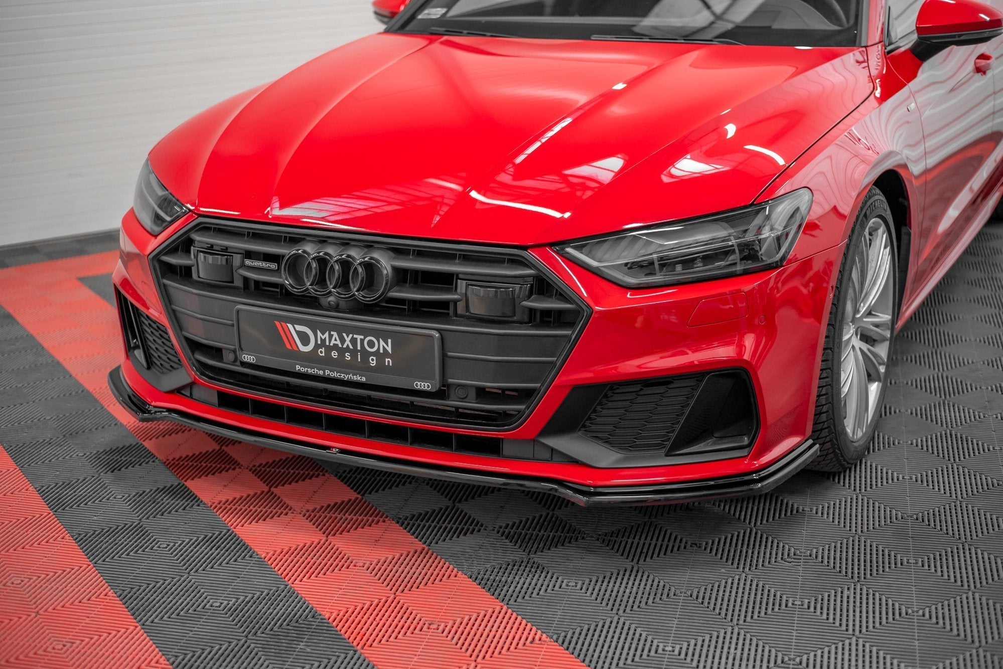 Front-Splitter-V.1-Audi-A7-C8-S-Line-/-S7-C8---Gloss-Black