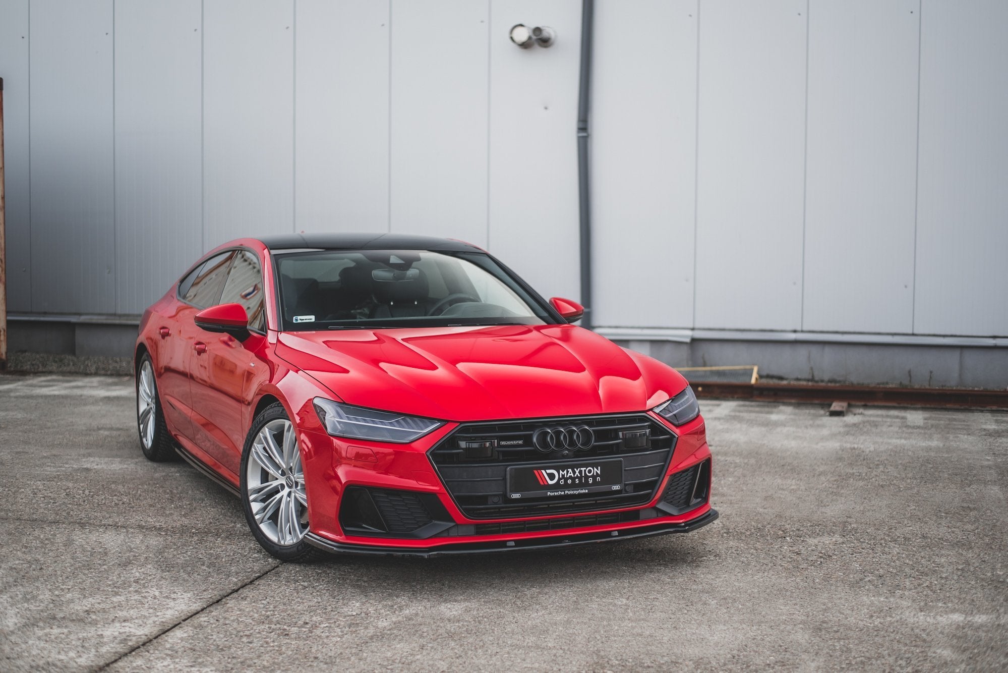 Front-Splitter-V.2-Audi-A7-C8-S-Line-/-S7-C8---Gloss-Black