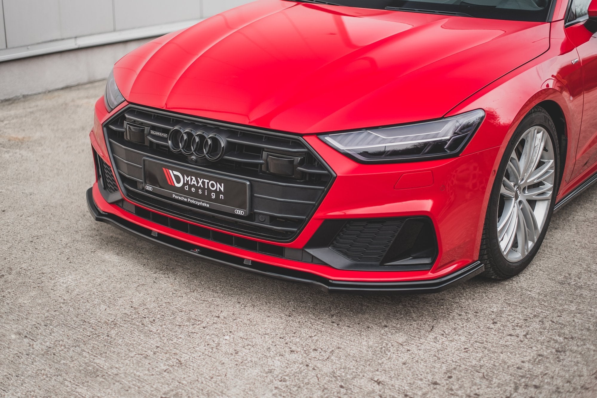 Front-Splitter-V.2-Audi-A7-C8-S-Line-/-S7-C8---Gloss-Black