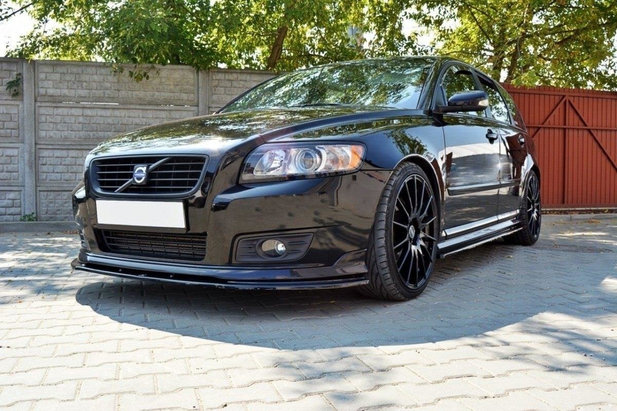 Front-Splitter-V.1-Volvo-V50F-R-Design---Gloss-Black