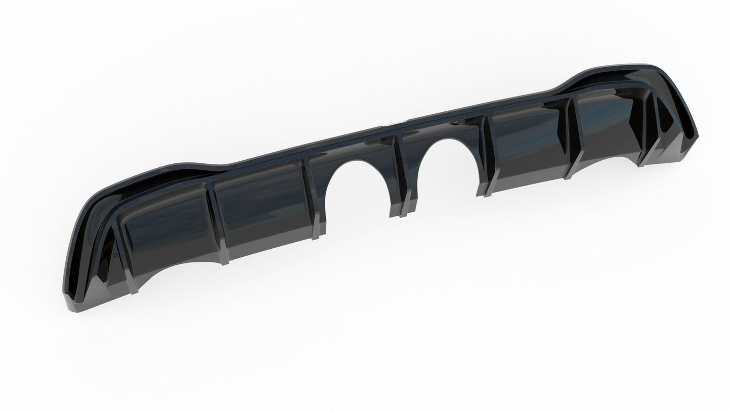 Rear-Valance-(R32-Look)-With-Exhaust-VW-Golf-8-Incl.-Exhaust