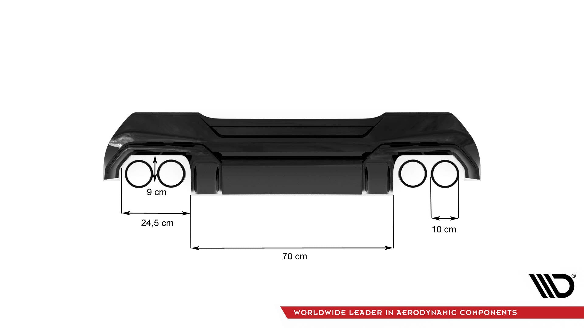 Rear-Valance-V.2-For-BMW-1-F40-M-Pack/-M135I---Gloss-Black