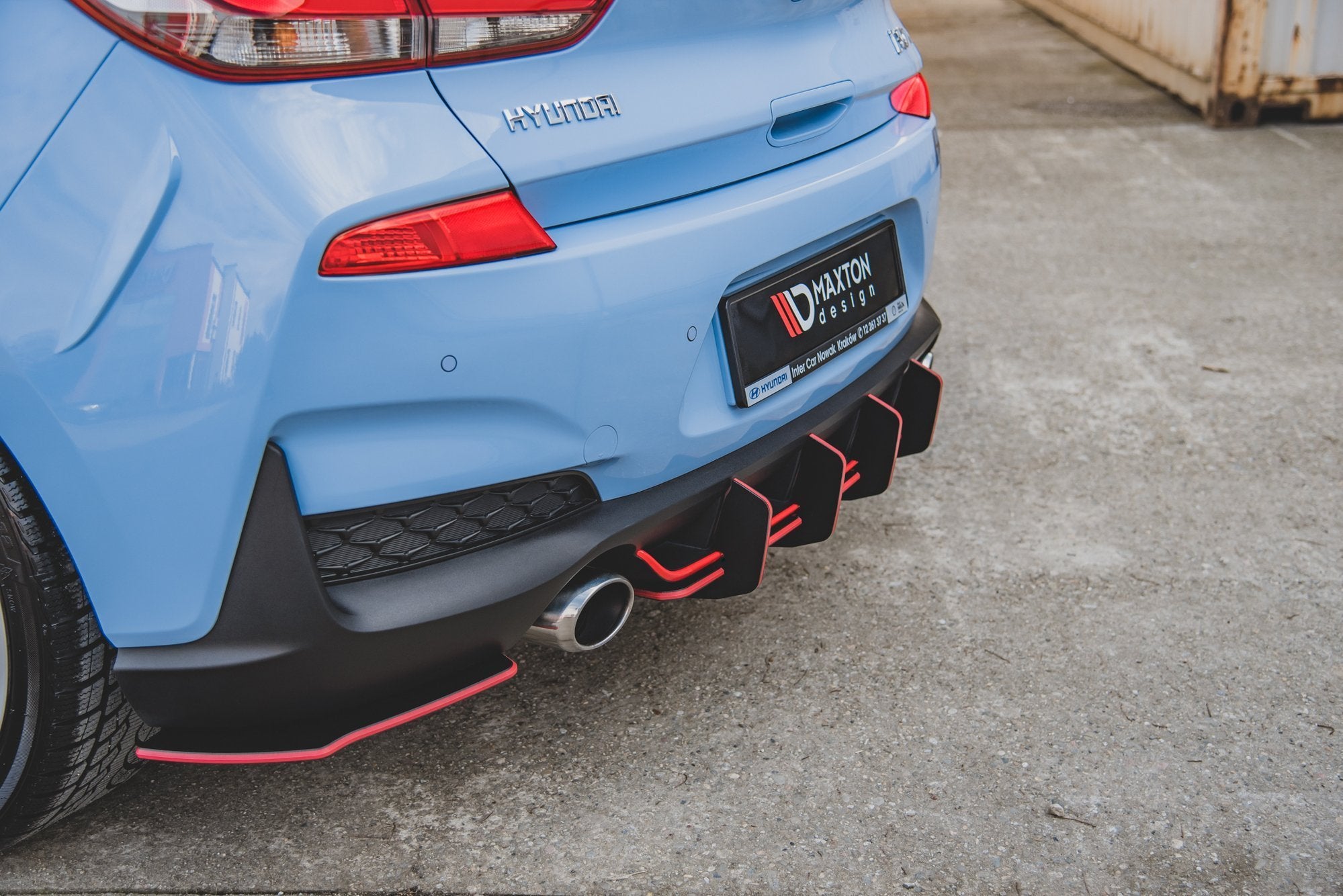 Diffuser-V.2-Hyundai-I30-N-MK3-Hatchback-Red-Line