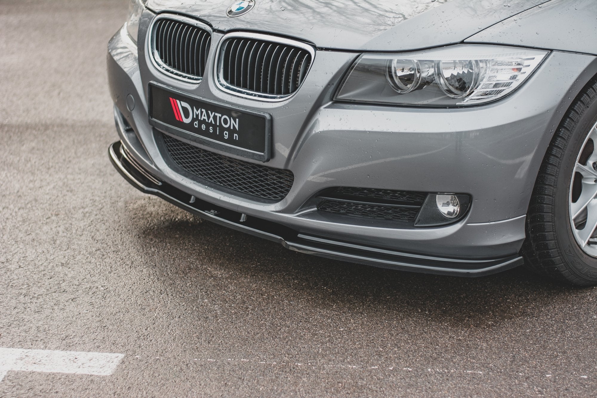 Front-Splitter-V.2-BMW-3-E90/E91-Facelift---Textured