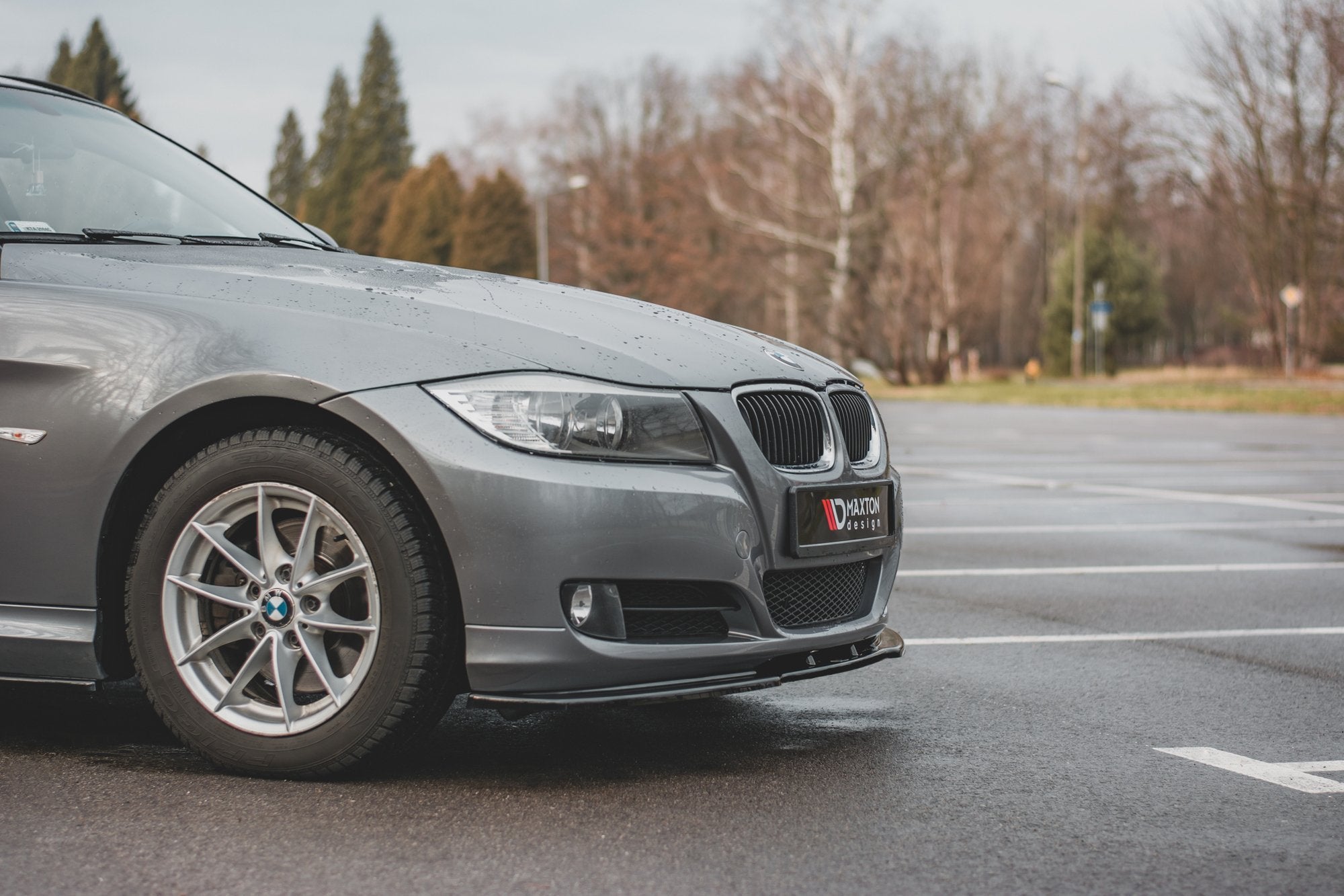 Front-Splitter-V.2-BMW-3-E90/E91-Facelift---Textured