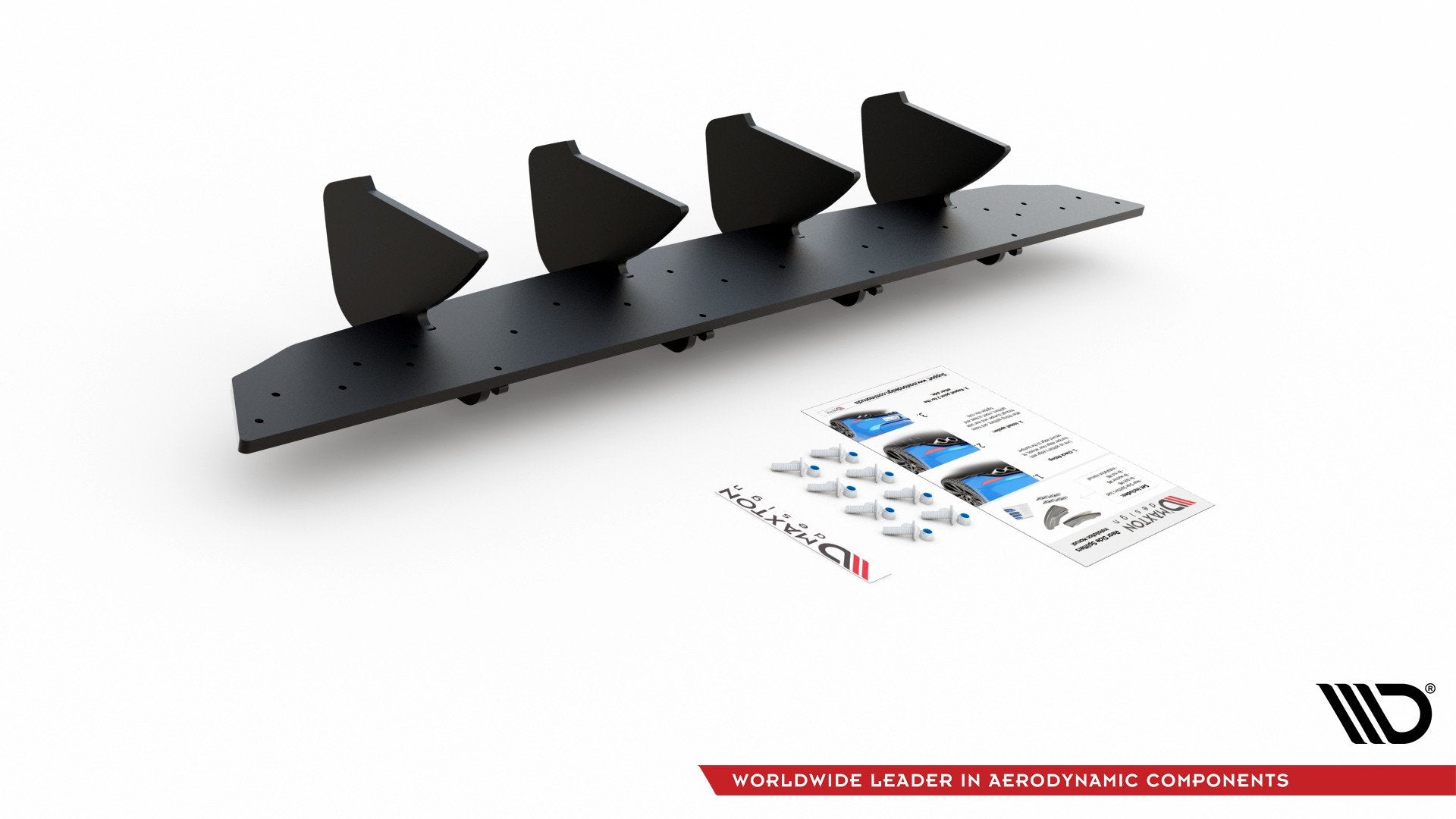 Racing-Durability-Rear-Diffuser-V.2-VW-Golf-8---Black