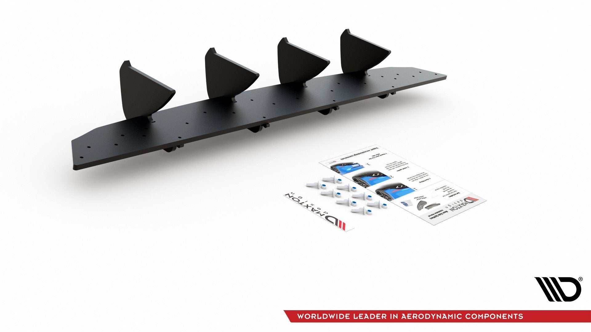 Racing-Durability-Rear-Diffuser-V.2-VW-Golf-8---Red-Line