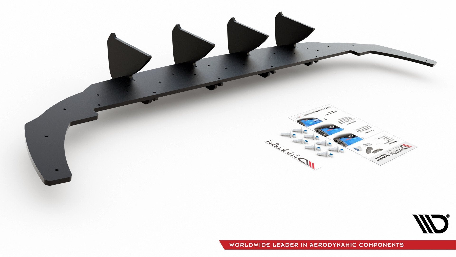 Racing-Durability-Rear-Diffuser-V.1-VW-Golf-8---Black