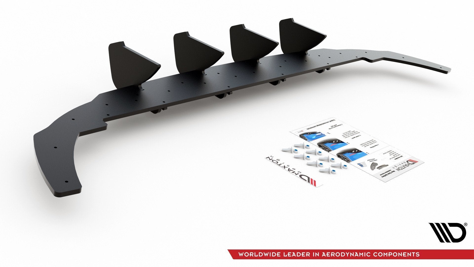 Racing-Durability-Rear-Diffuser-V.1-VW-Golf-8---Black