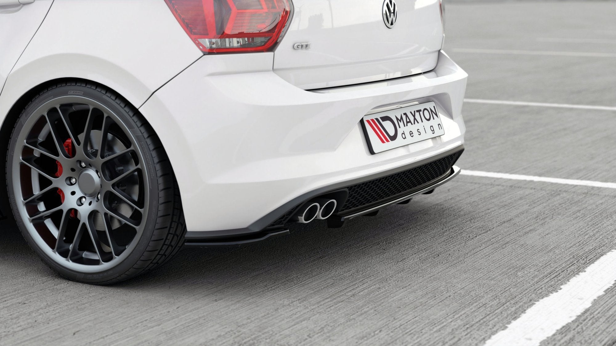 Central-Rear-Splitter-(With-Vertical-Bars)-VW-Polo-6-GTi-MK6