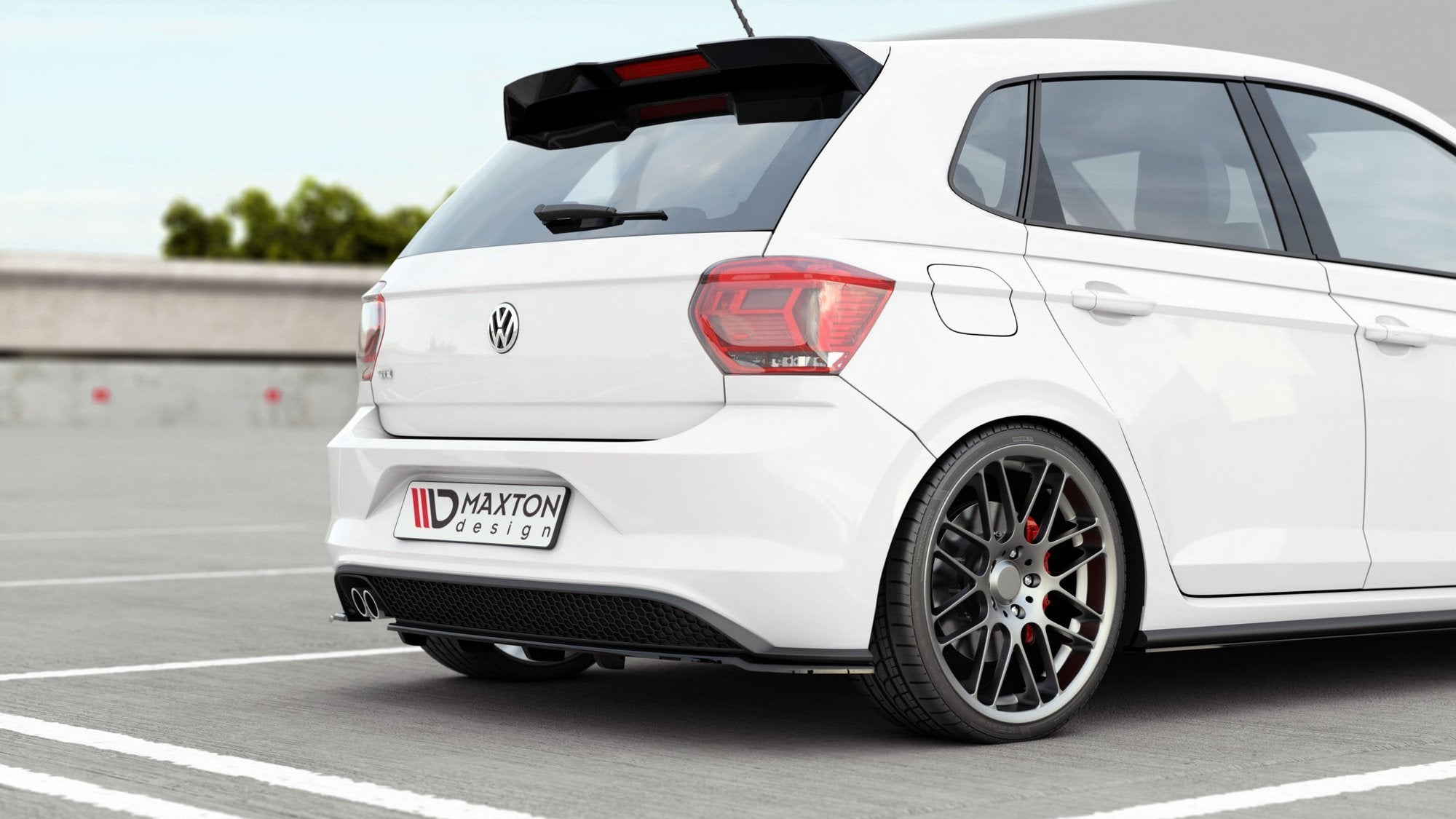 Central-Rear-Splitter-(With-Vertical-Bars)-VW-Polo-6-GTi-MK6