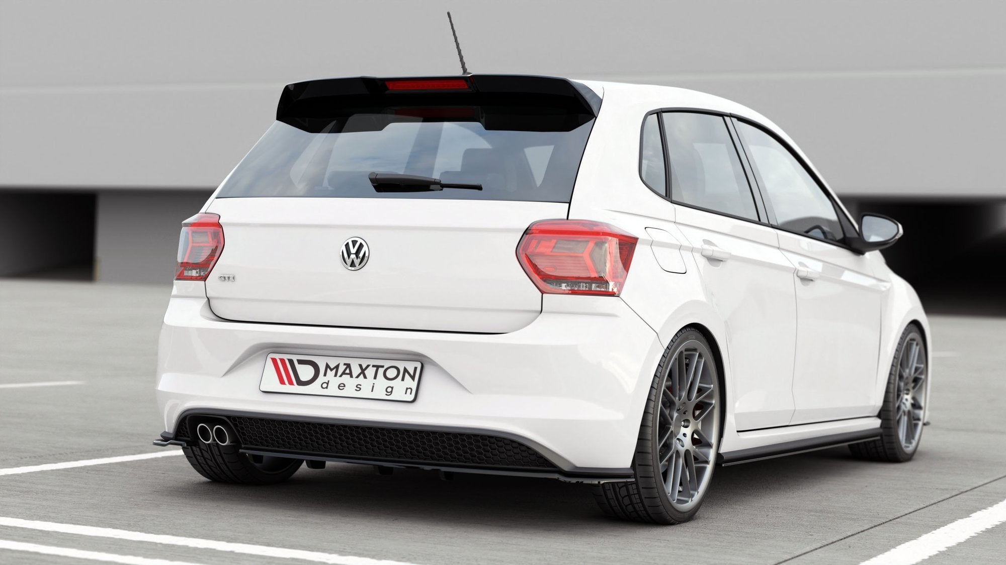Central-Rear-Splitter-(With-Vertical-Bars)-VW-Polo-6-GTi-MK6