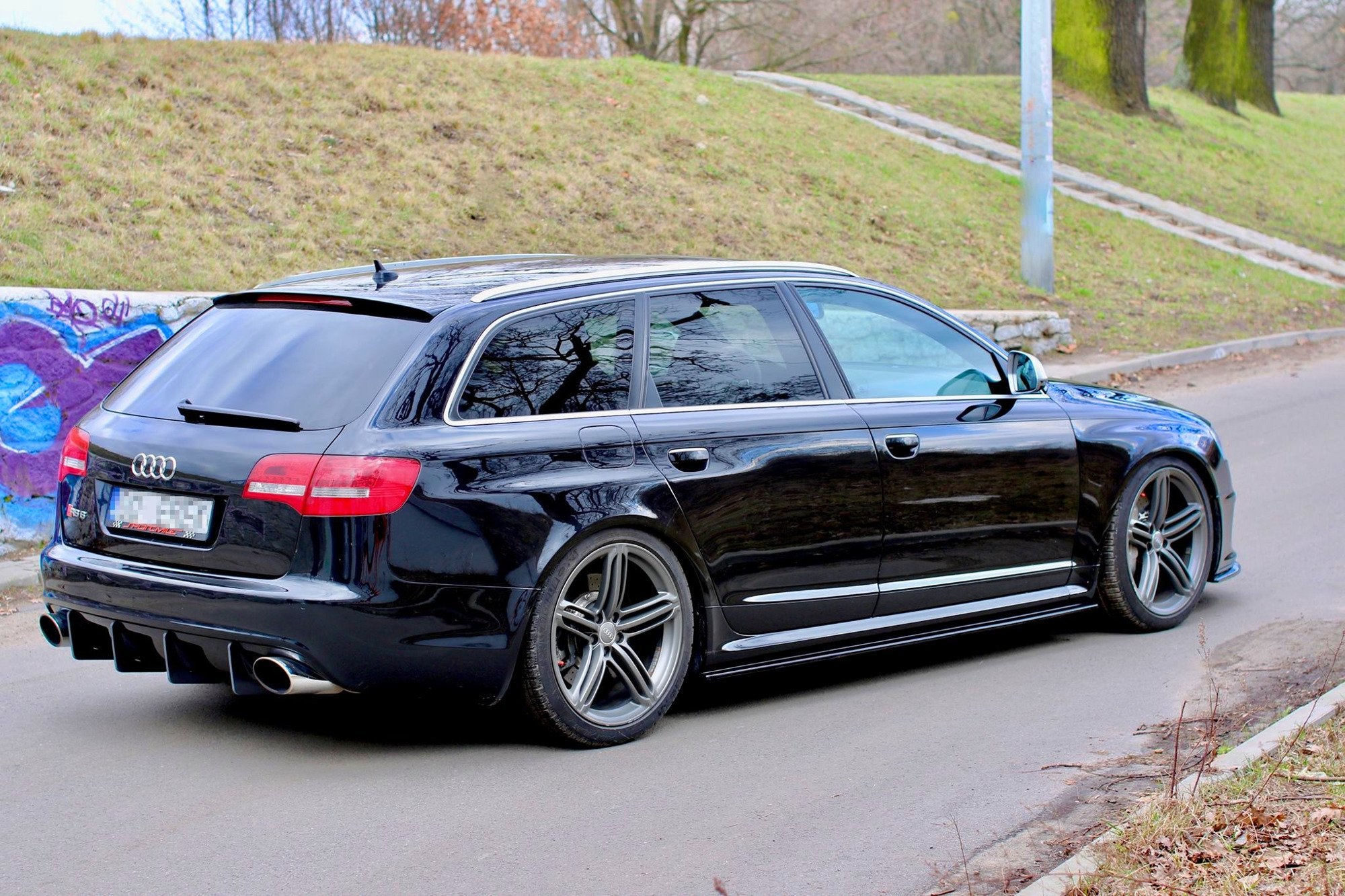 Side-Skirts-Diffusers-Audi-RS6-C6---Gloss-Black