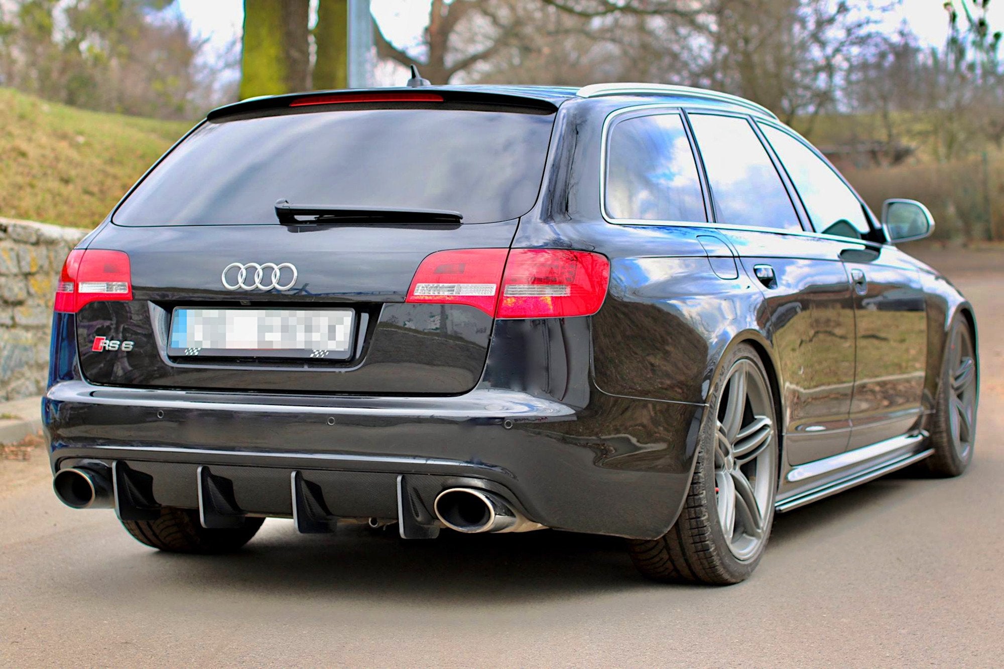 Side-Skirts-Diffusers-Audi-RS6-C6---Gloss-Black