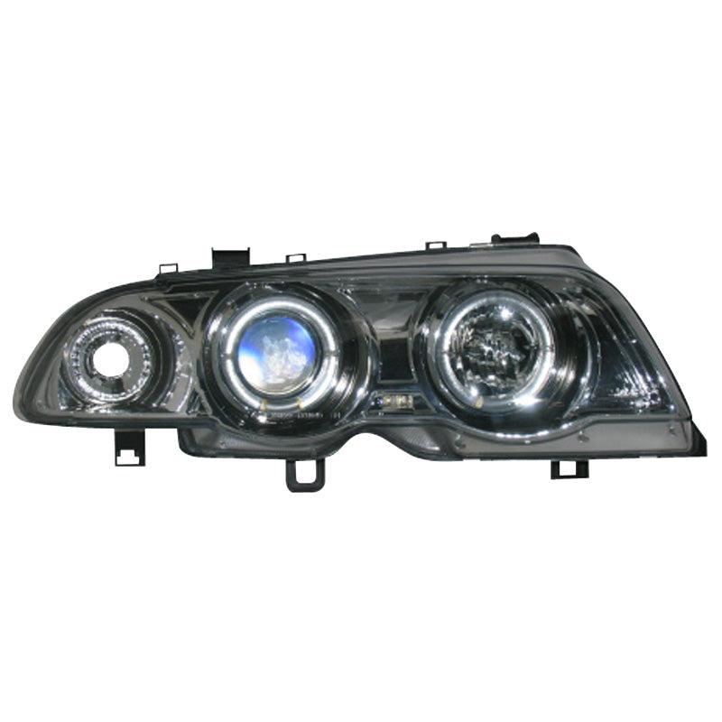 BMW-E46-98-08-S/T-Headlights-Angel-Eyes-Chrome