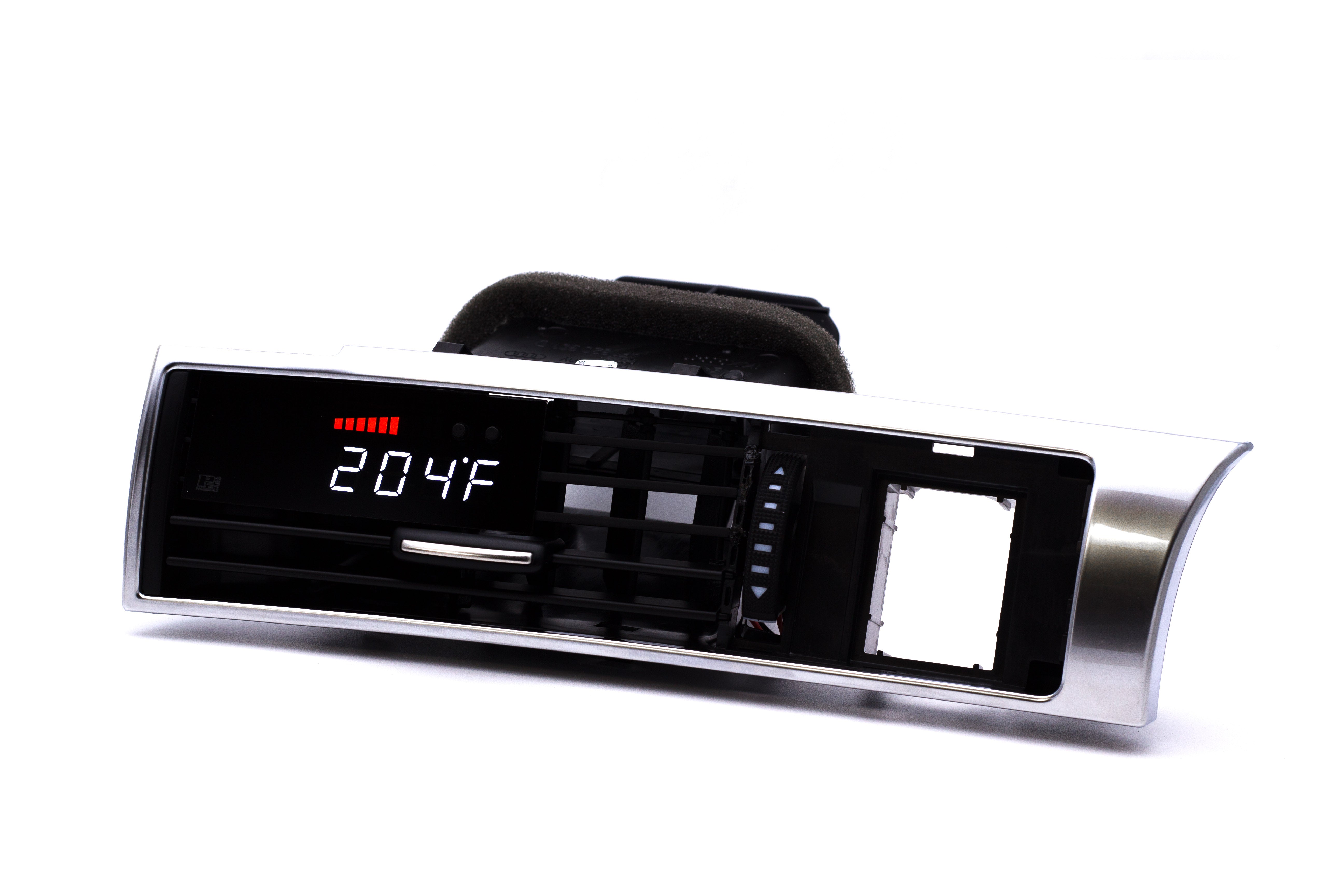 P3 V3 OBD2 - Audi C6 Gauge (2007-2011) With Vent Red Bars / White Digits