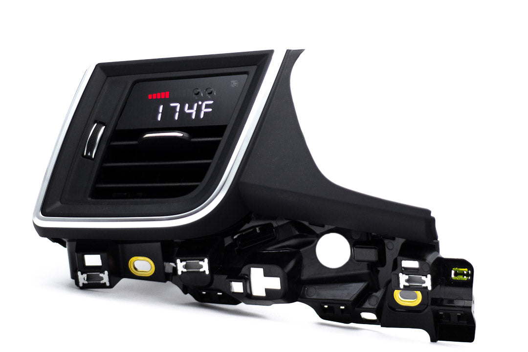 P3 V3 OBD2 - Audi Q5 Gauge (2018+) With Vent Red Bars / White Digits