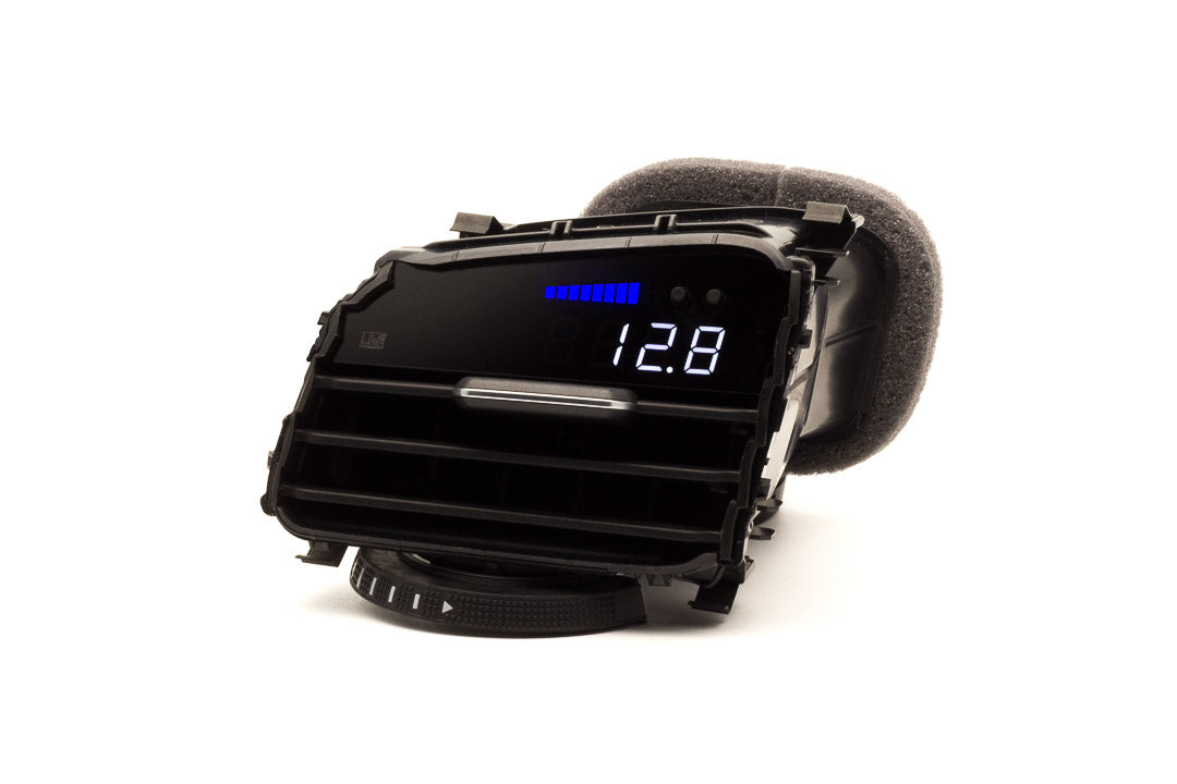 P3 Analog Gauge - VW Golf Mk7 (2014-2019) With Vent Red Bars / White Digits