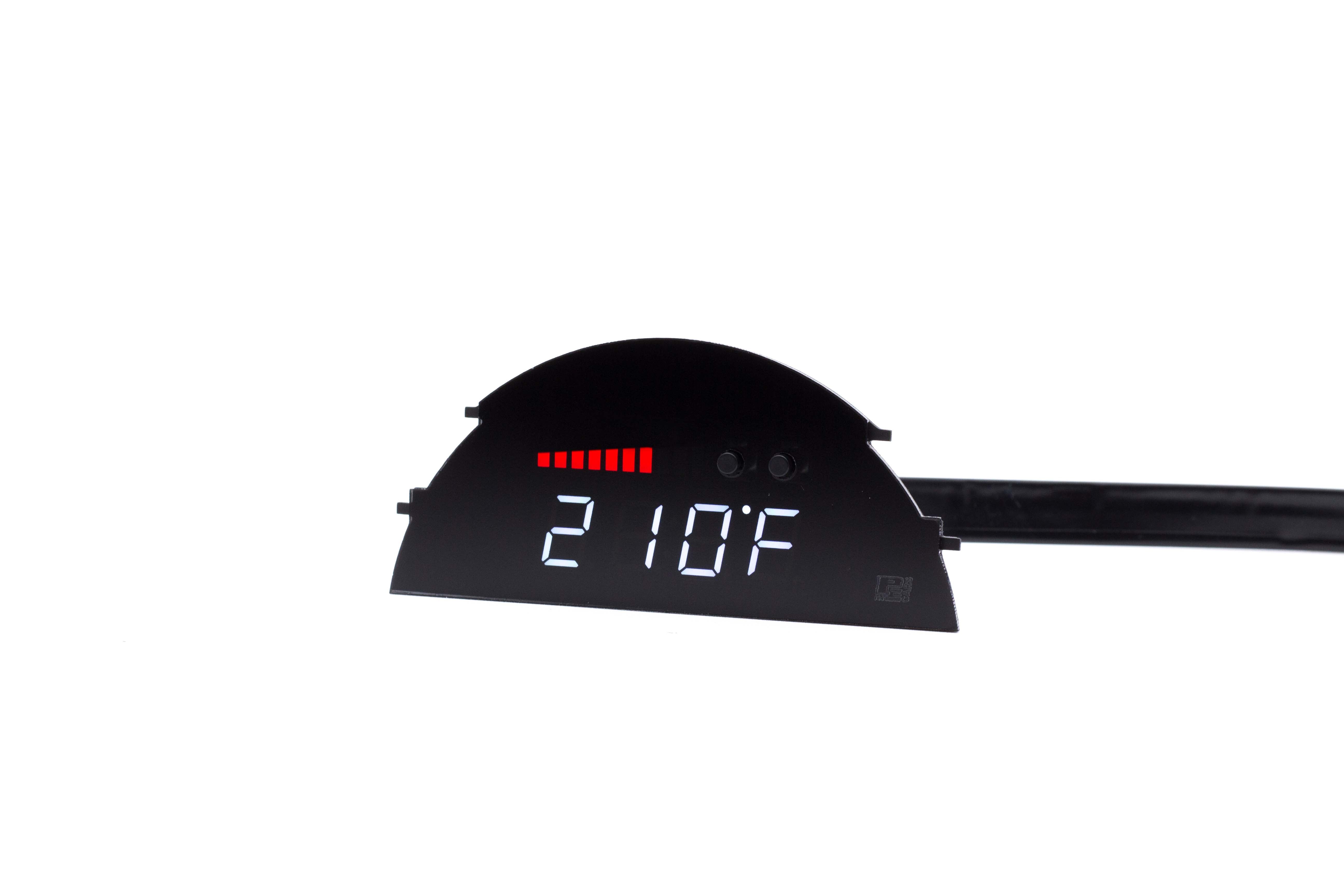 P3 V3 OBD2 - Ford Mustang Gen5 Gauge (2010-2014) Without Vent Red Bars / White Digits